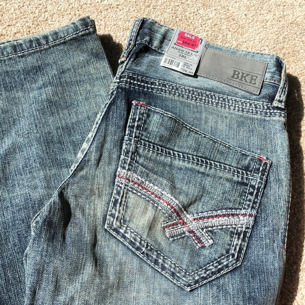 Slim fit low rise BKE Denim Aiden Jeans size 28L